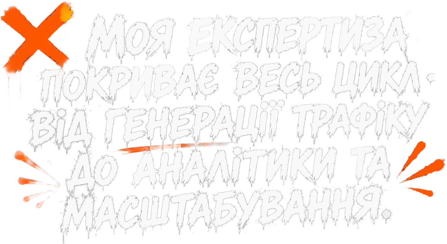 Моя експертиза покриває весь цикл — від генерації трафіку до аналітики та масштабування